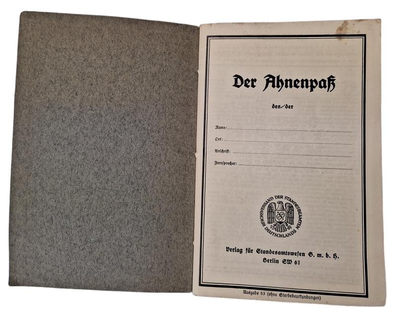 A german 1930 period family lineage booklet — image 2