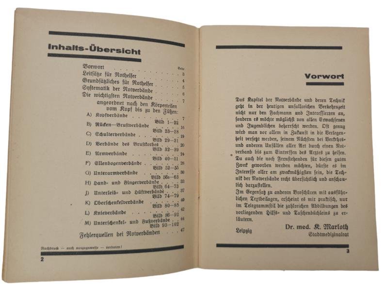 A german ww2 red cross emergency bandaging technique instruction booklet — image 4