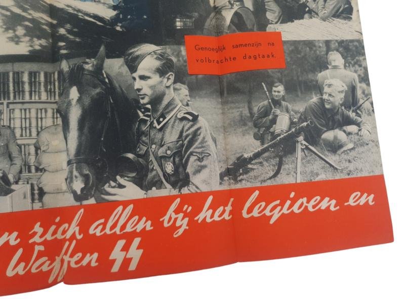 a original waffen ss dutch recruitment flyer — image 4