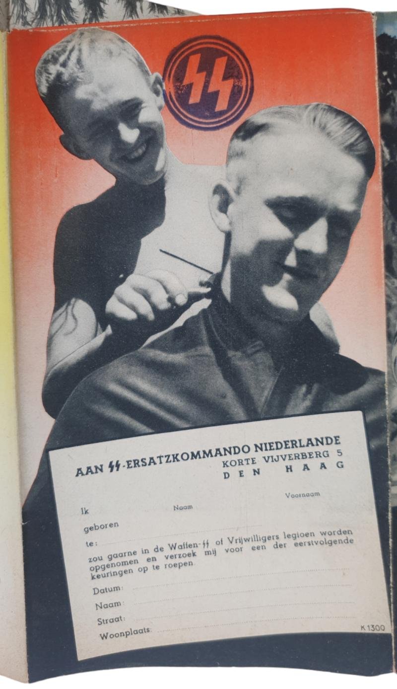 a original waffen ss dutch recruitment flyer — image 8