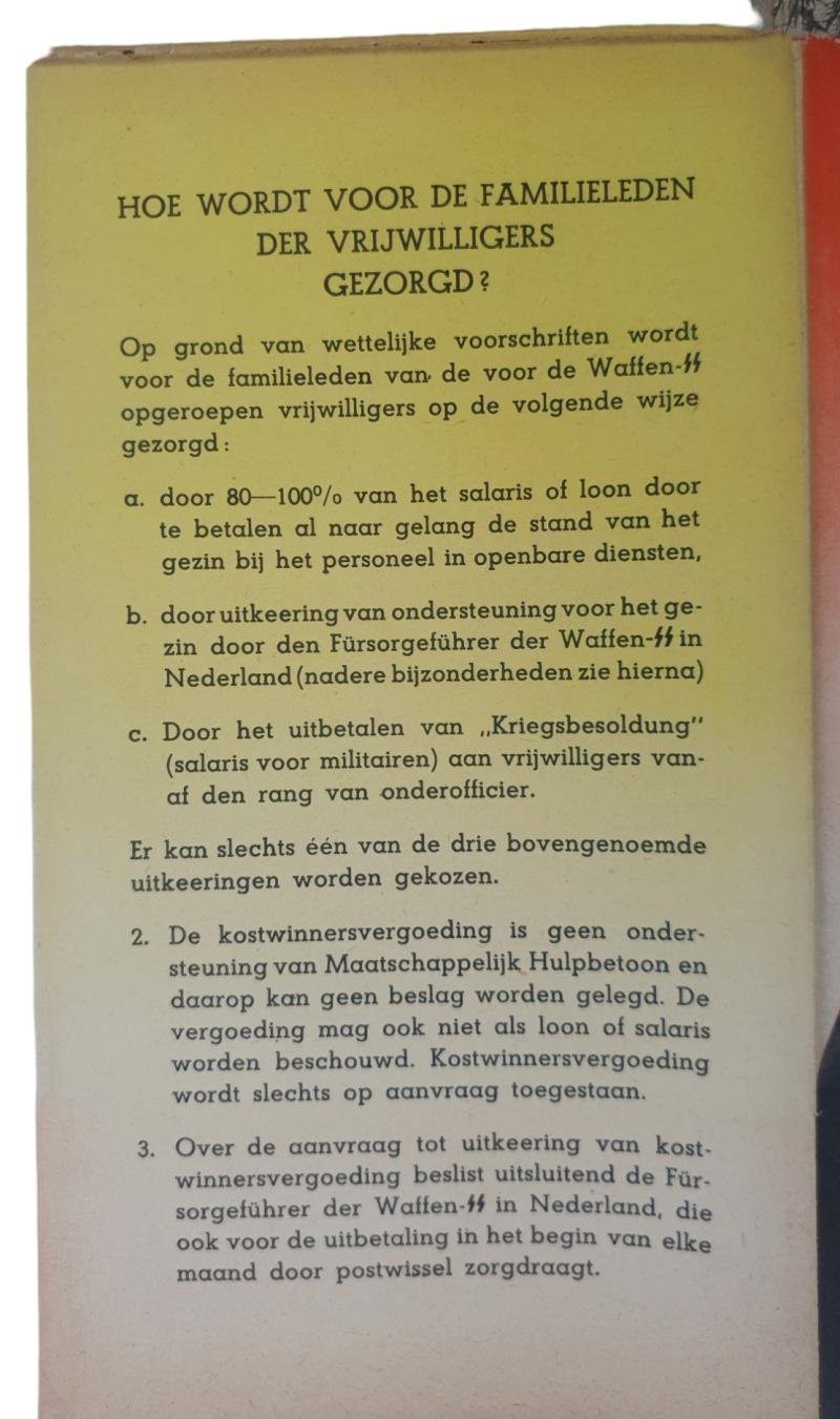 a original waffen ss dutch recruitment flyer — image 9