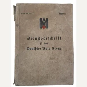 A german ww2 pocketbook service regulations for the red cross