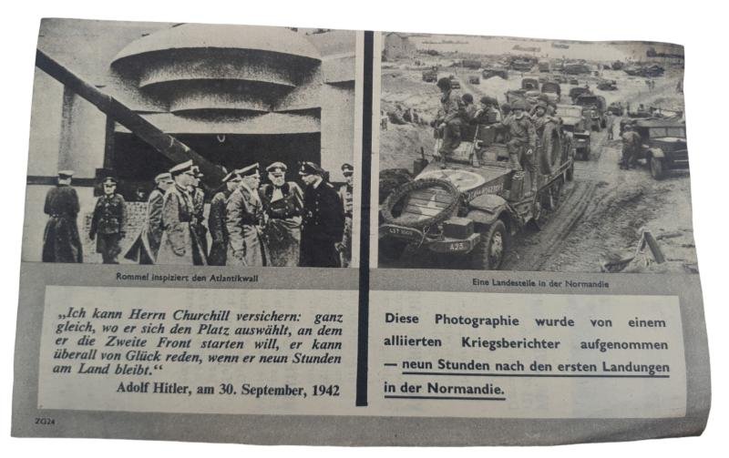 a set off 4 american ww2 propaganda drop flyer — image 2