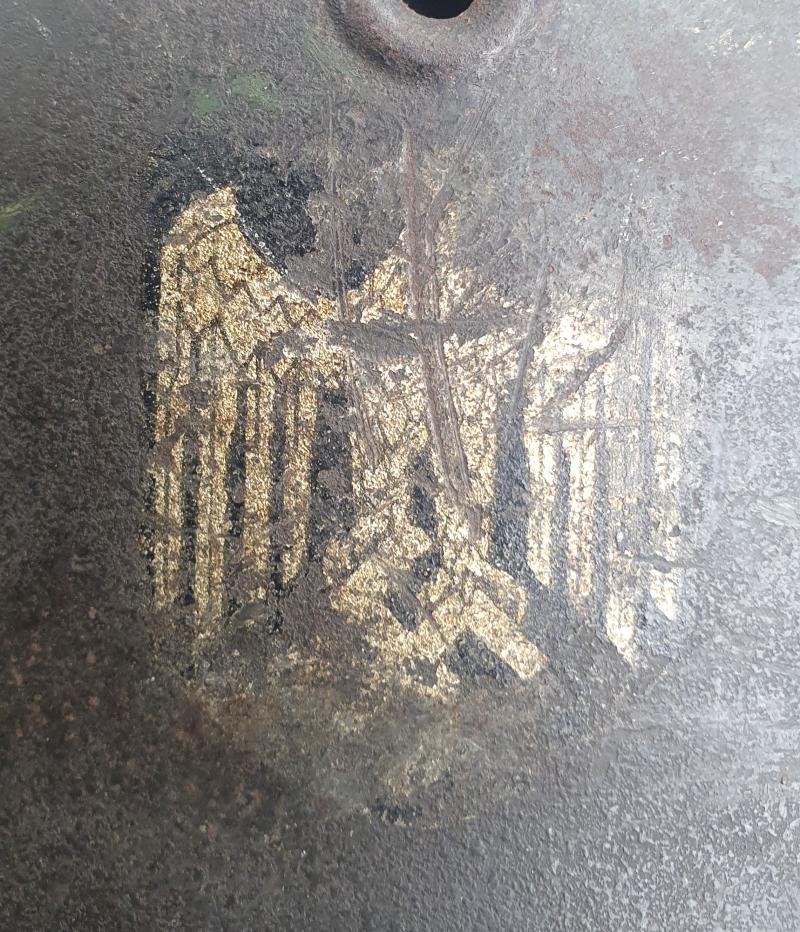 a wehrmacht et66 m35 heer single decal helmet — image 10