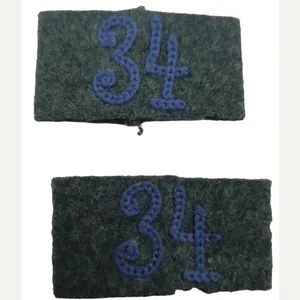 A wehrmacht shoulder straps slid with number 34