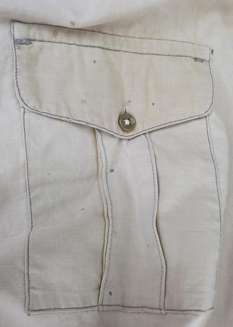 wehmacht TRICOT SHIRT with a SS-Sturmscharführer camo insignia — image 6