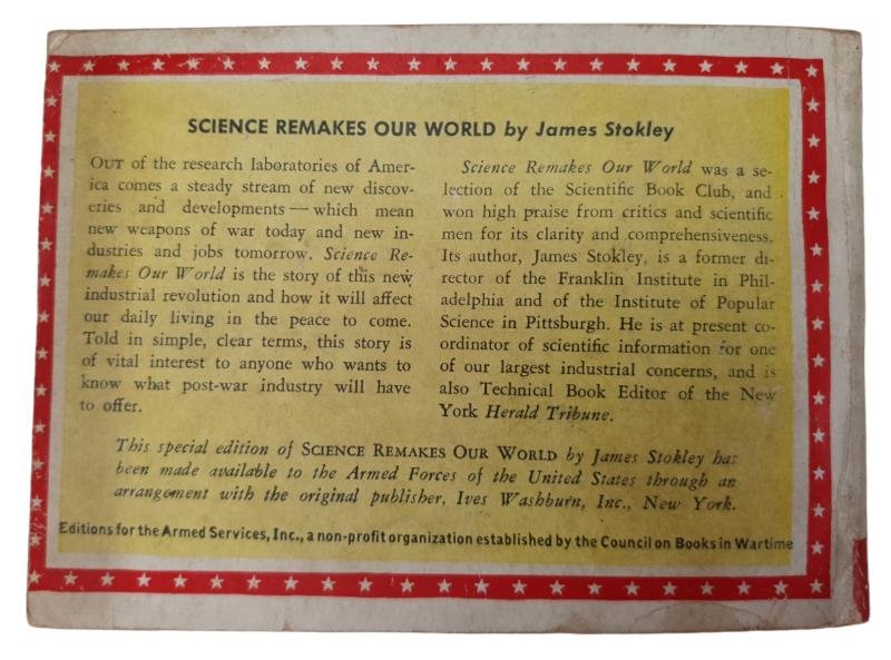 A ww2 american pocket reading book 'science remakes our world' — image 5