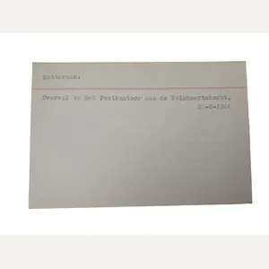 a Dutch WW2 'N.S.B' card tray dokument