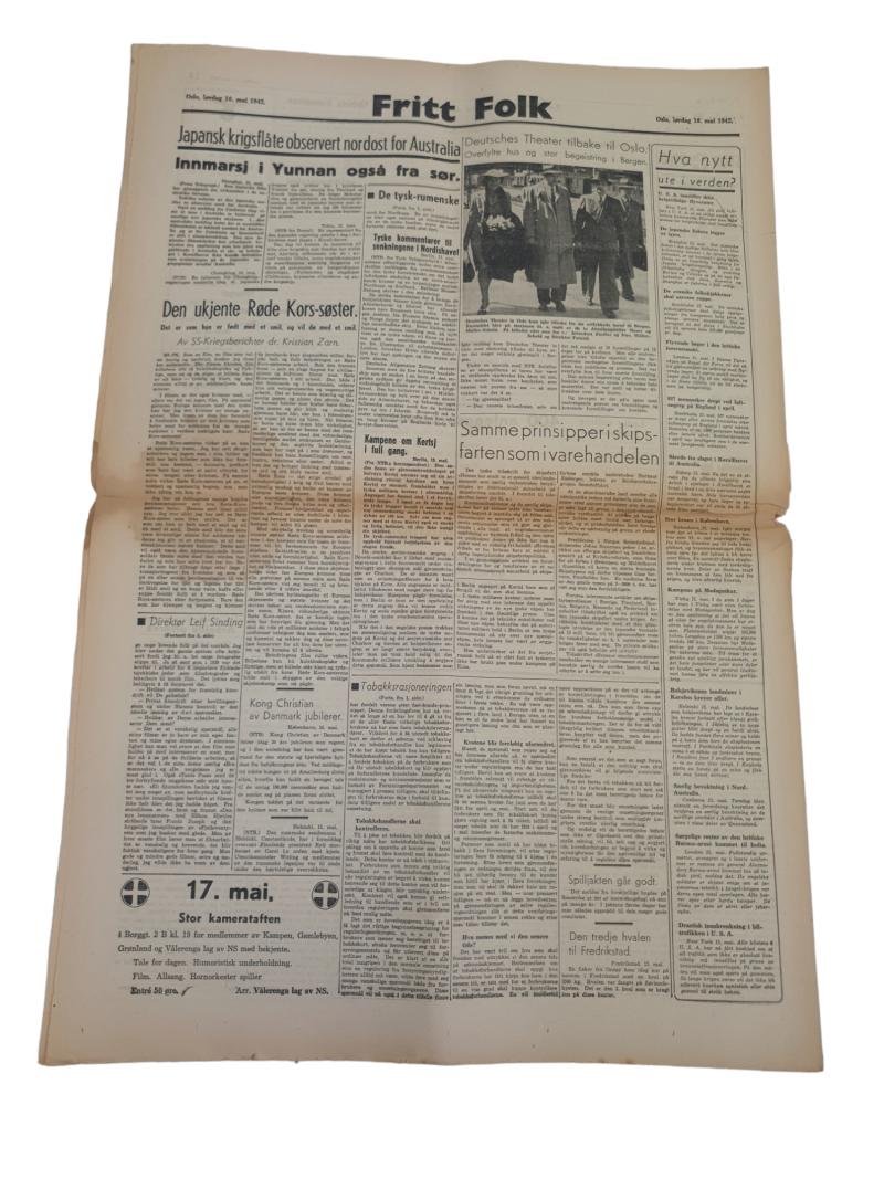 a Norwegian ww2 newspaper 'fritt folk — image 4