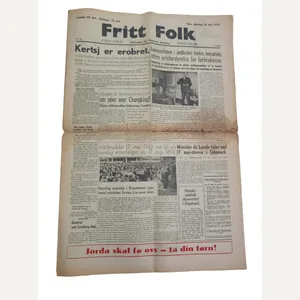 a Norwegian ww2 newspaper 'fritt folk '