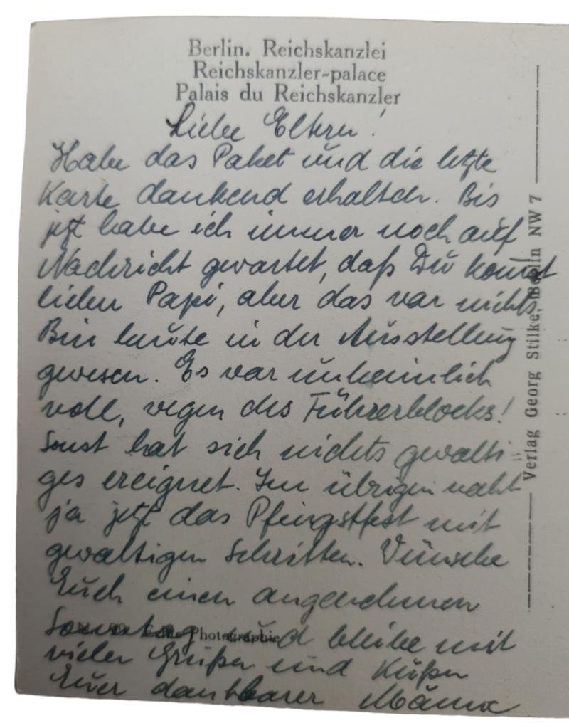 a german ww2 pre-war drawn post card — image 3