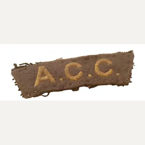 a british ww2 army catering corps shoulderpatch