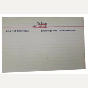 a Dutch WW2 'N.S.B' card tray