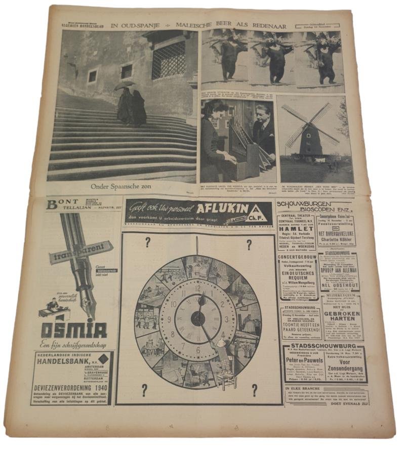 a Dutch ww2 newspaper in nice used condition the 'algemeen handelsblad ' — image 7