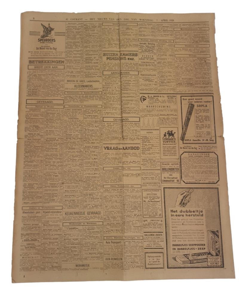 a Dutch prewar newspaper the 'het nieuws van den dag ' — image 4