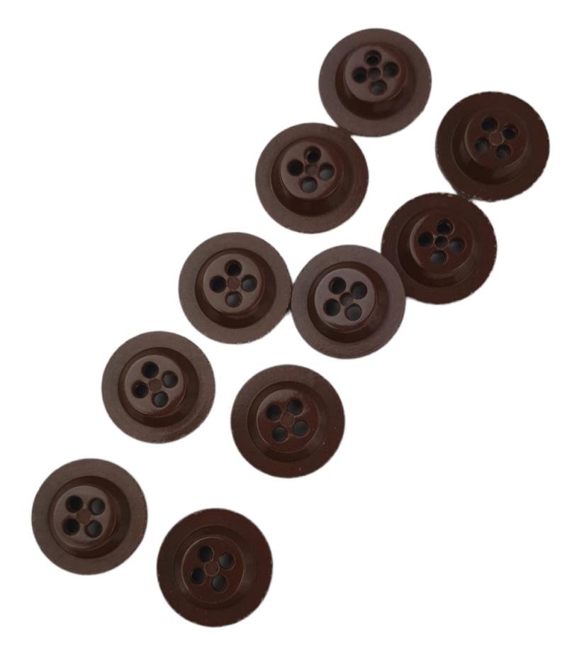 10 Italian Zeltbahn buttons made of Bakelite — image 2