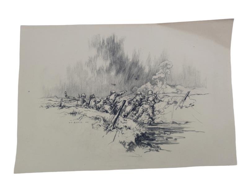 a copied German WW2 field drawing in very beautiful condition — image 2