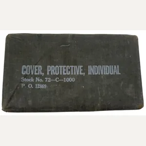 a us ww2 gascape cover in the original packaging