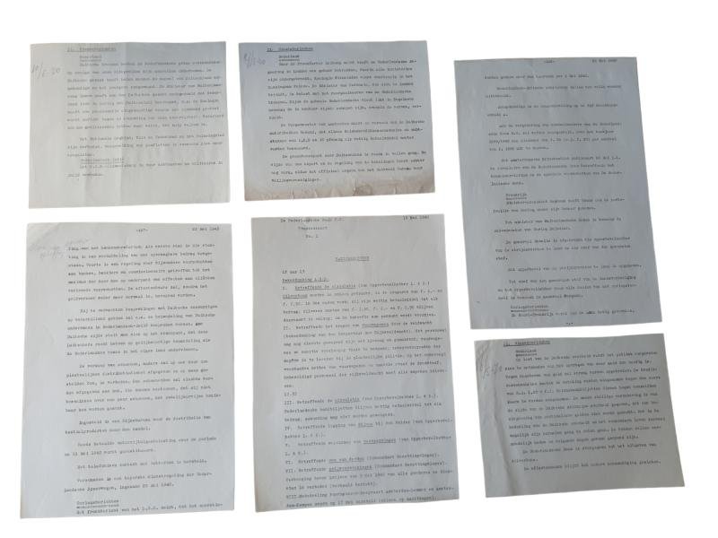 a set with 38 radio news messages from the Dutch bank in May 1940 with the invasion of Germany in the Netherlands — image 2