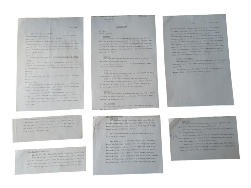 a set with 38 radio news messages from the Dutch bank in May 1940 with the invasion of Germany in the Netherlands — image 3