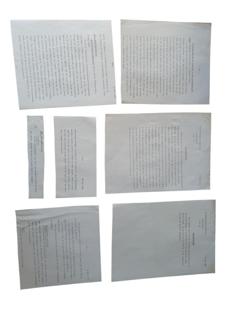 a set with 38 radio news messages from the Dutch bank in May 1940 with the invasion of Germany in the Netherlands — image 4