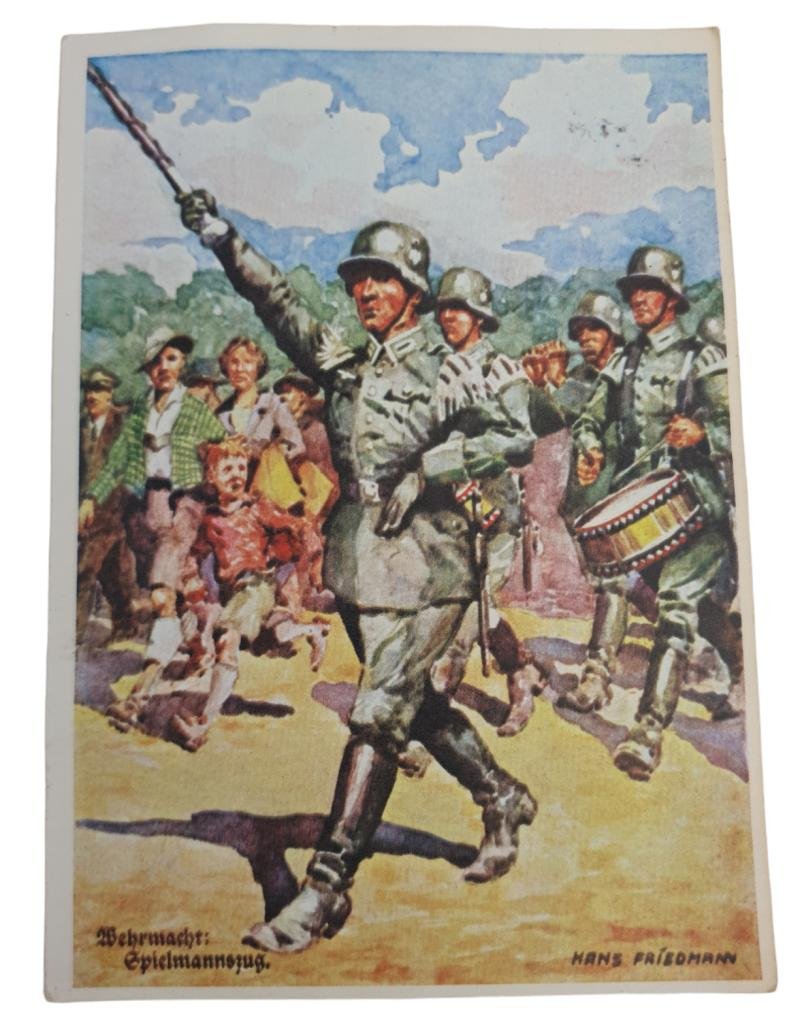 a german pre-war drawn post card — image 2