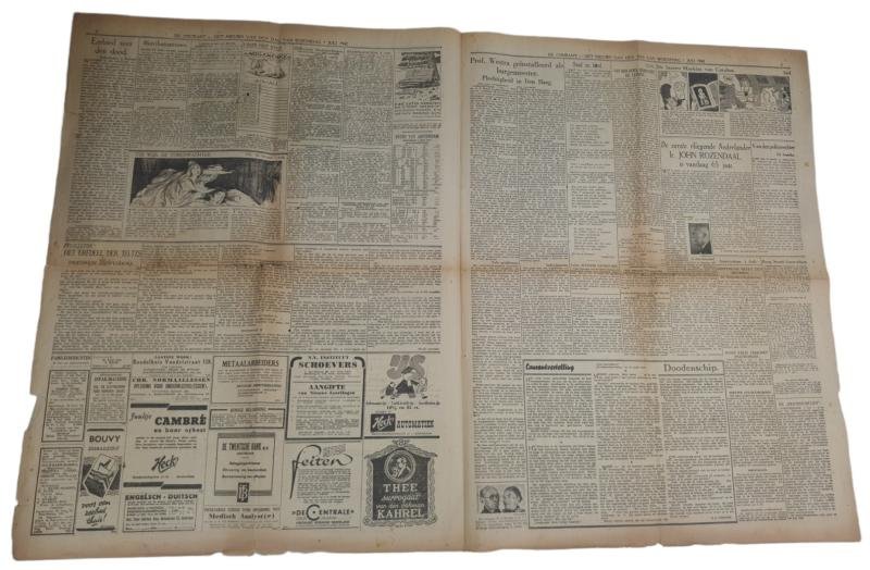 a Dutch ww2 newspaper in nice used condition the 'het nieuws van den dag ' — image 2