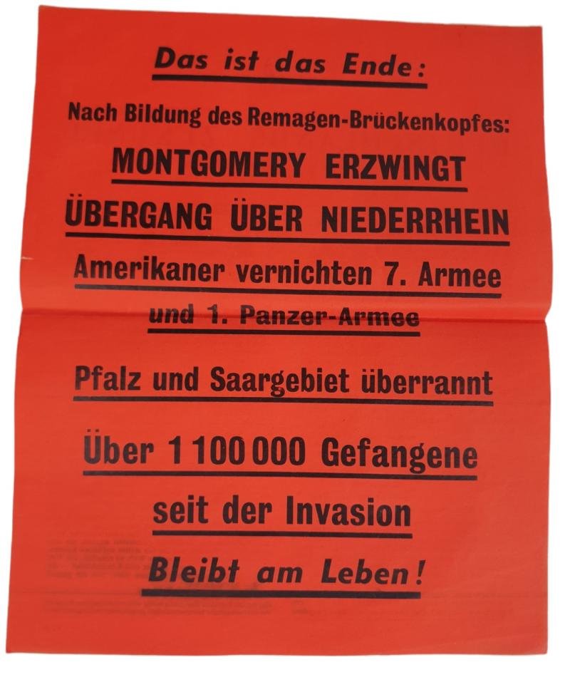 a set off 5 american ww2 propaganda drop flyer — image 3