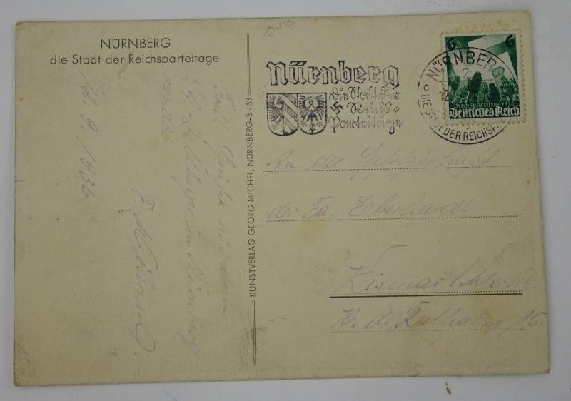 a rare german ww2 pre-war drawn post card — image 4