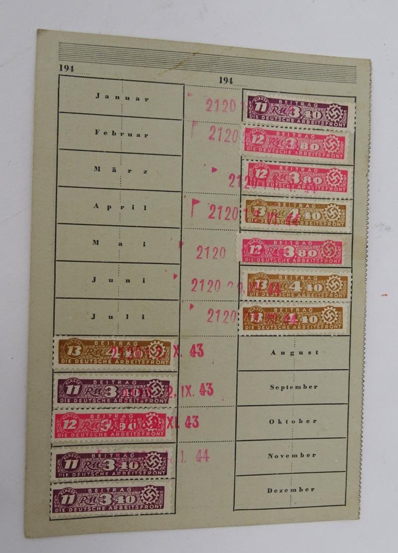 a foreign deutse arbeitsfront support card — image 4