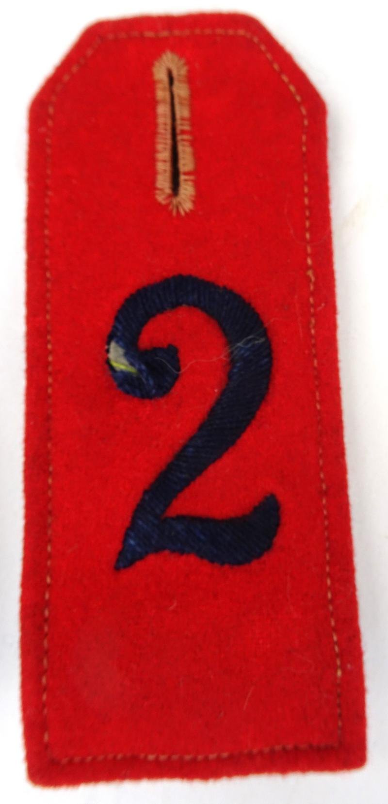 A set off ww1 dutch second infantery reg shoulder board — image 2