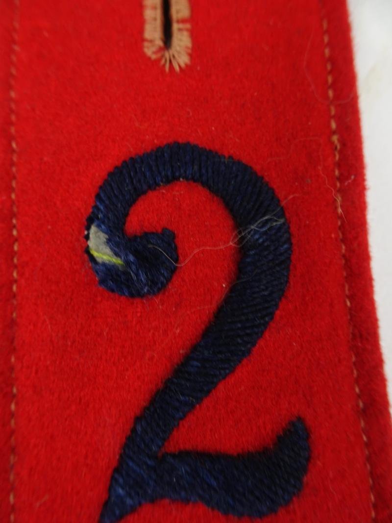 A set off ww1 dutch second infantery reg shoulder board — image 3