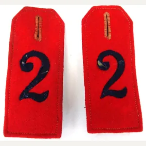 A set off ww1 dutch second infantery reg shoulder board