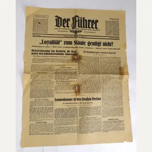 german ww2 newspaper 'der fuhrer'