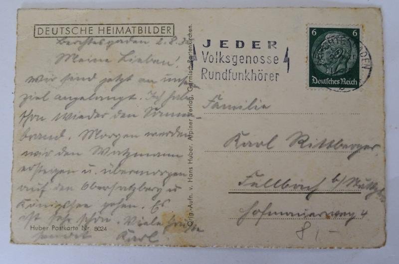 a german ww2 pre-war post card — image 4