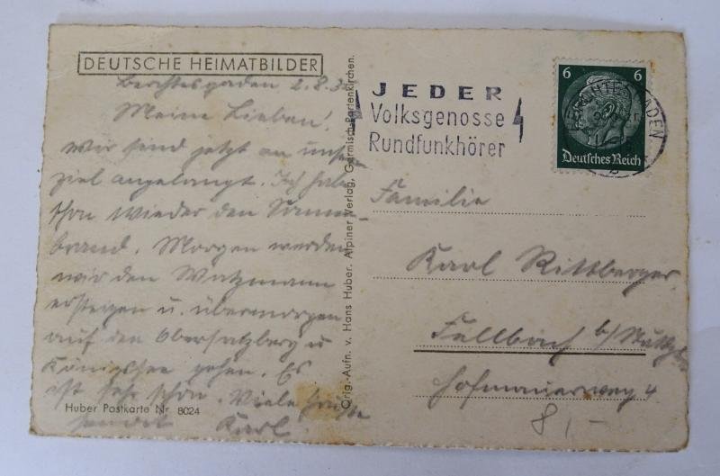 a german ww2 pre-war post card — image 5