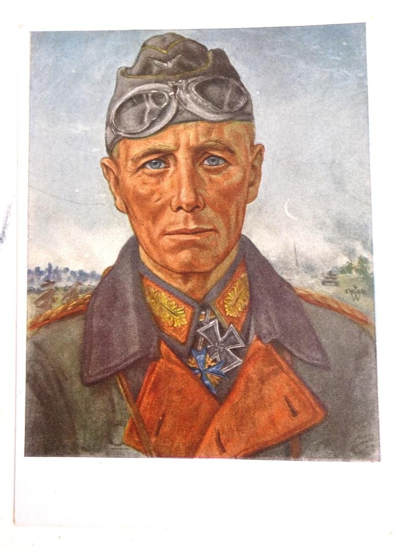 a very rare postcard with a signed portrait of Erwin Rommel — image 3