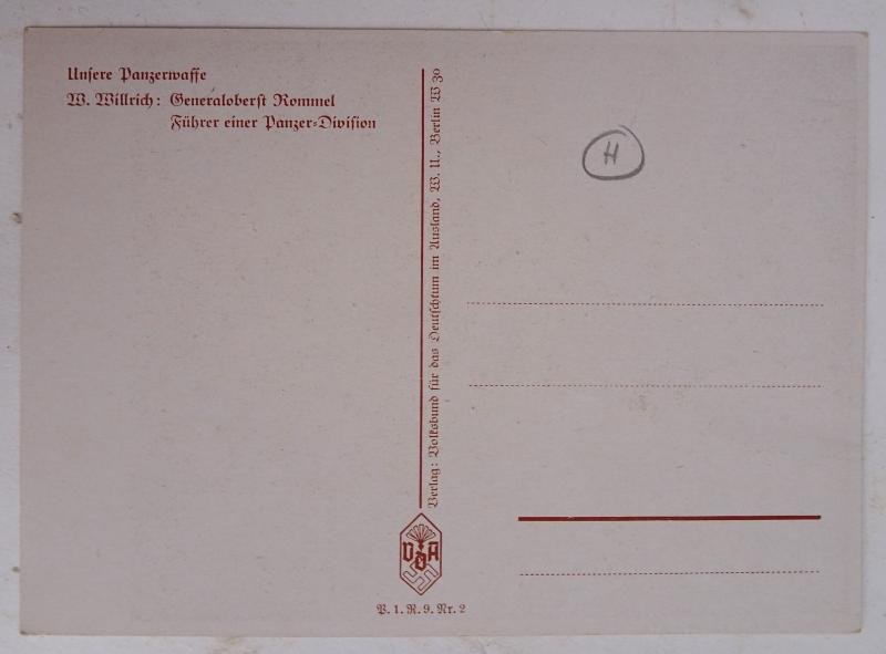 a very rare postcard with a signed portrait of Erwin Rommel — image 4