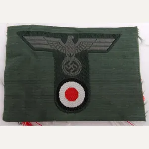 A wehrmacht m42 trapezoid bevo cap insignia