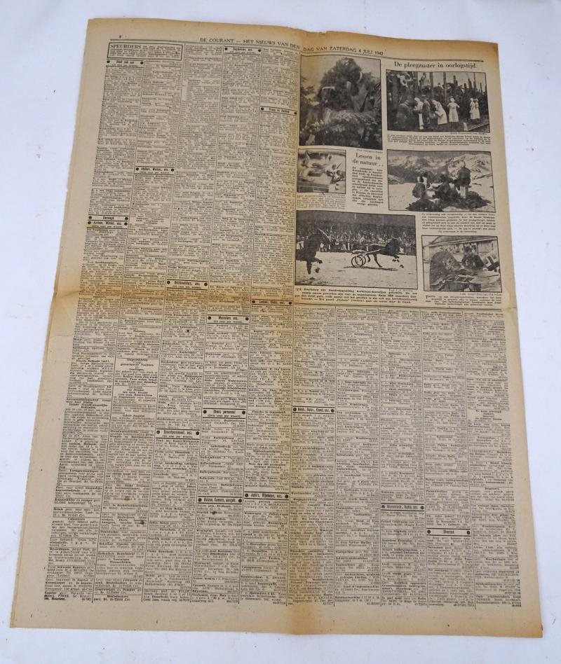 a Dutch ww2 newspaper in nice used condition the 'het nieuws van den dag — image 8