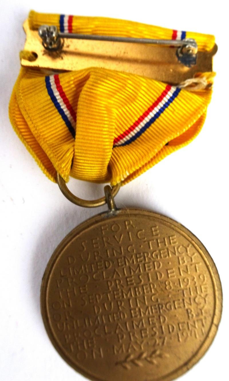 A WW2 US American Defense Medal + ribbon — image 5