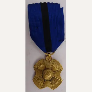 a Belgian medal of the Order of Leopold II