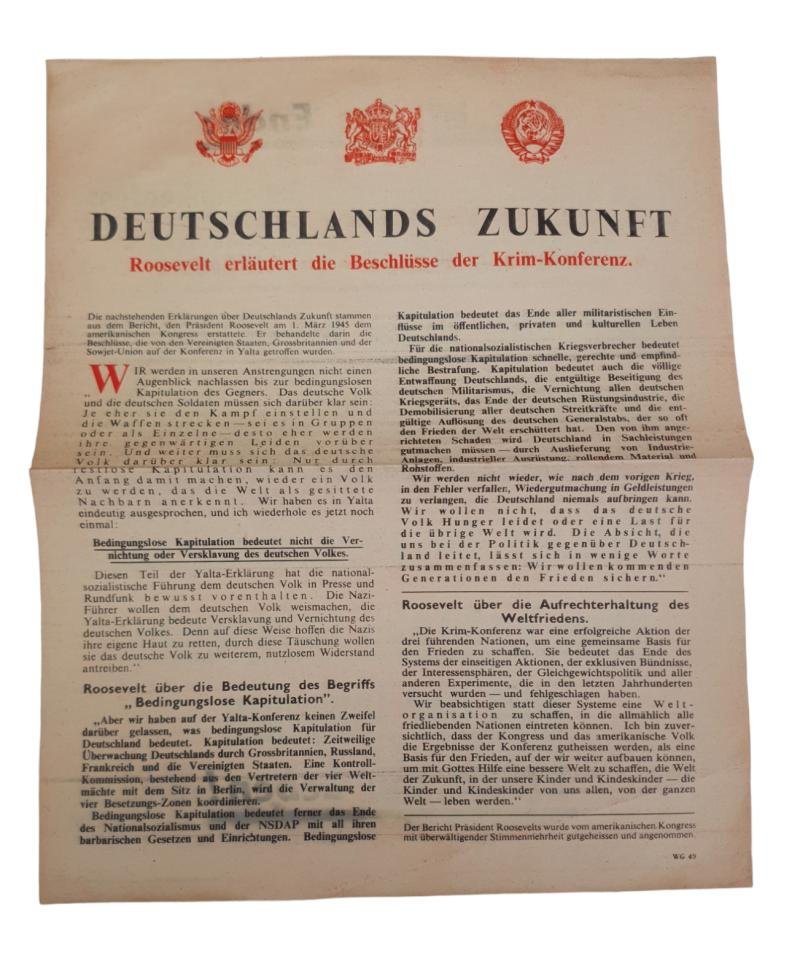 a american ww2 propaganda drop flyer — image 2