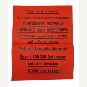 a american ww2 propaganda drop flyer