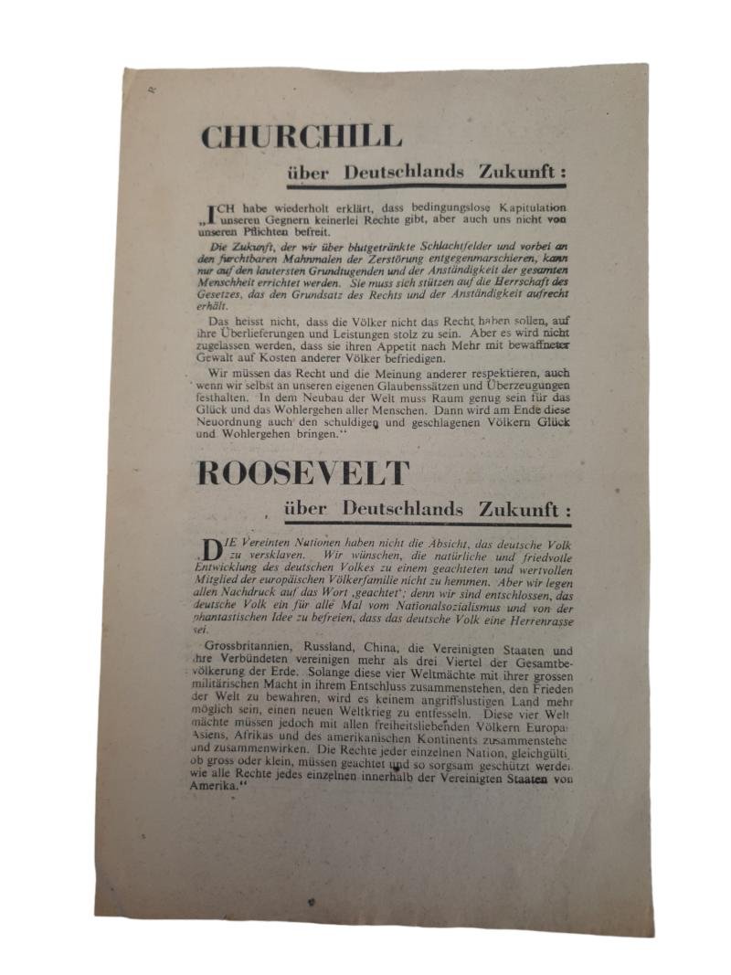 a american ww2 propaganda drop flyer — image 2