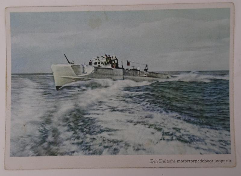 a german ww2 post card with dutch text — image 2
