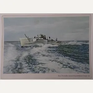 a german ww2 post card with dutch text