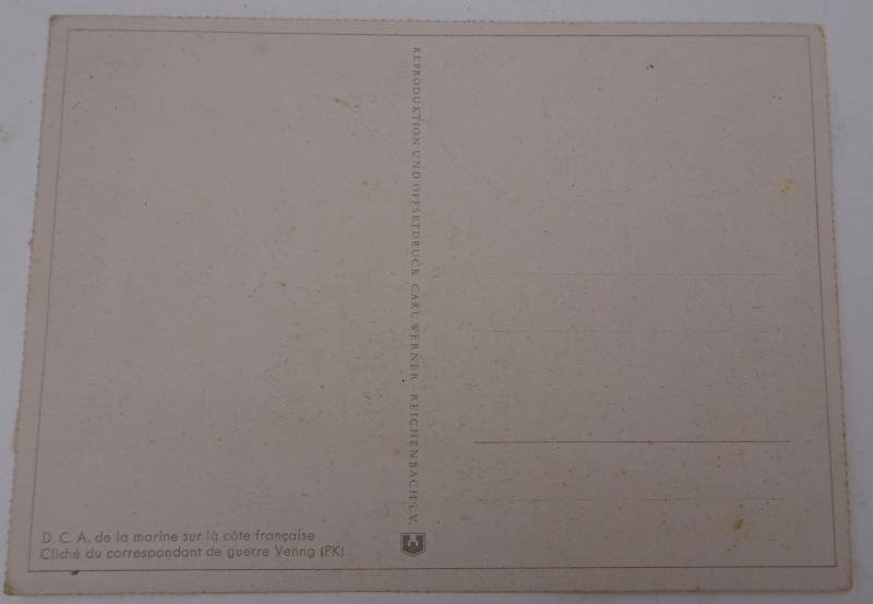 a post card with a german flak united in france — image 5