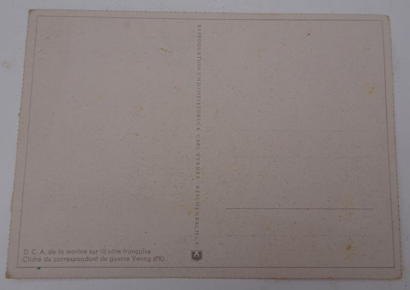 a post card with a german flak united in france — image 6