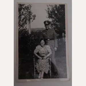 a German ww2 picture of a German soldier and a …